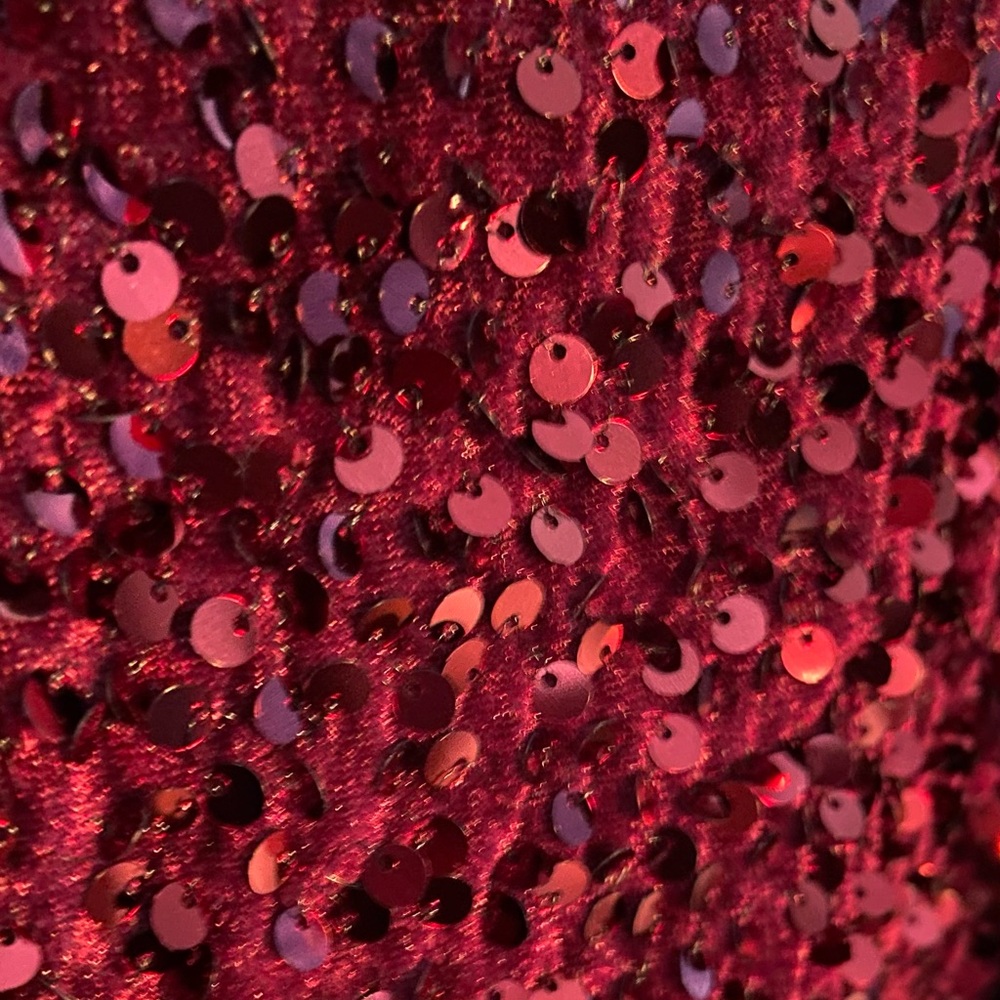 Nanette Lapore sequined evening ware top cranberry red NWOT - Picture 4 of 6